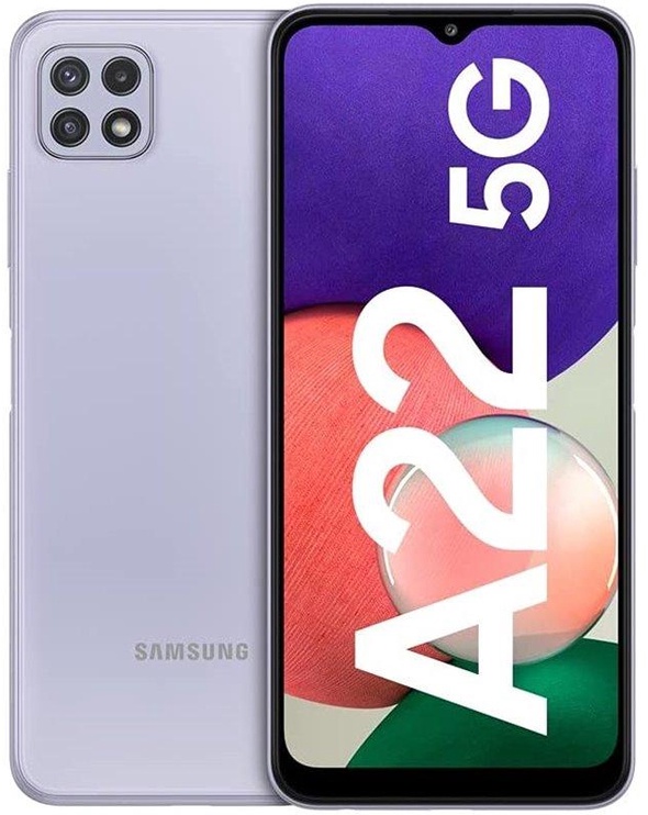 Mobilais telefons Samsung Galaxy A22 5G, violeta, 4GB/128GB