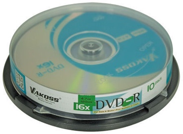 Vakoss DVD-R 4.7GB 16x 10pcs DVR-47S10C16