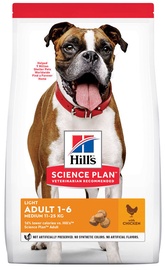 Hill's Science Plan Light Medium Adult Dog Food w/ Chicken 2.5kg