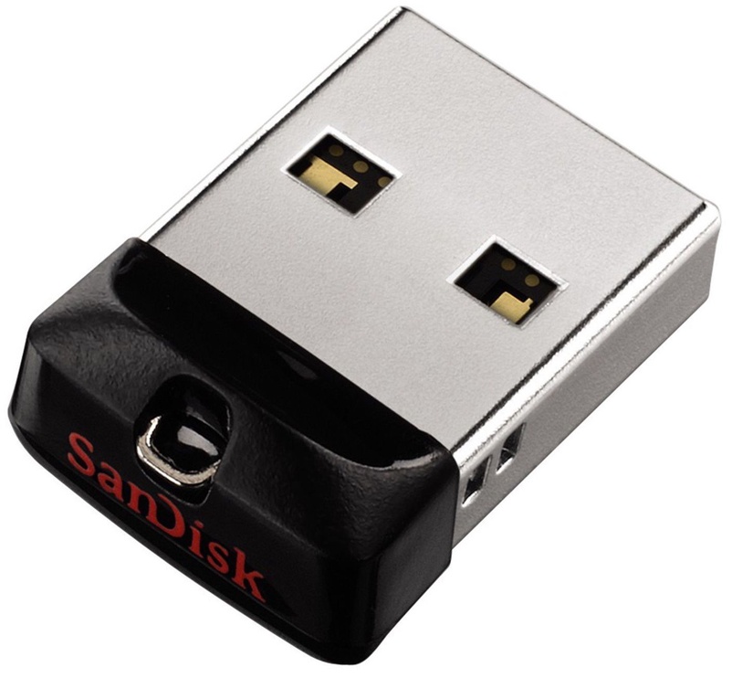 USB atmintinė SanDisk, juoda, 64 GB