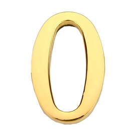 Durvju numurs Haushalt GP-0, 45 mm x 28 mm, cinks, zelta