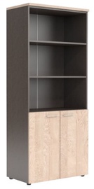 Skyland XTEN Office Cabinet XHC 85.5 Tiara Beech/Dark Wood