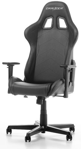 Игровое кресло DXRacer Formula Series F08-N, 53 x 37 x 122 - 131 см, черный