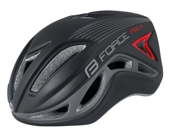 Ķivere velobraukšanai universālā Force Rex F902854, melna/pelēka, S/M, 560 - 580 mm