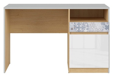 Rašomasis stalas Black Red White Nandu Gray/Oak/White/Arabesque