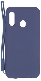 Evelatus Soft Touch Back Case With Strap For Samsung Galaxy A20e Dark Blue