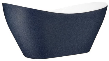 Vanna Besco Viya Glam Graphite, 1600 mm x 700 mm x 710 mm, ovāla