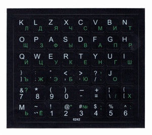 GGWP Stickers RUS Black/Green/White