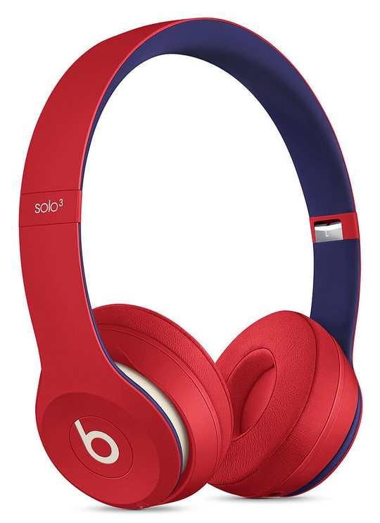 Belaidės ausinės Beats Solo3 Club Collection, raudona