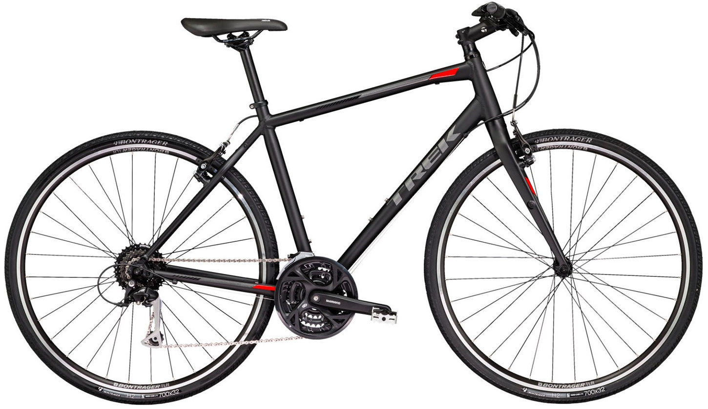 Dviratis Trek FX 3, vyrams, juodas 