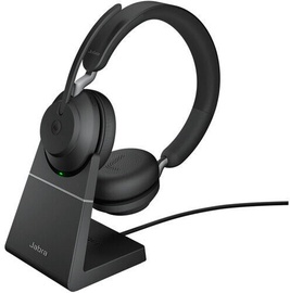 Belaidės ausinės Jabra Evolve2 65 Link380c MS Stereo, juoda