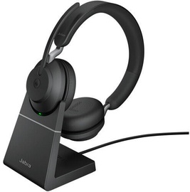 Juhtmeta kõrvaklapid Jabra Evolve2 65 Link380c MS Stereo, must