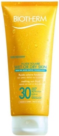 Losjons saules aizsardzībai Biotherm Fluide Solaire Wet Or Dry Skin SPF30, 200 ml