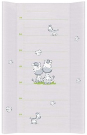Ceba Baby Hard Changing Mat Long Zebra Grey