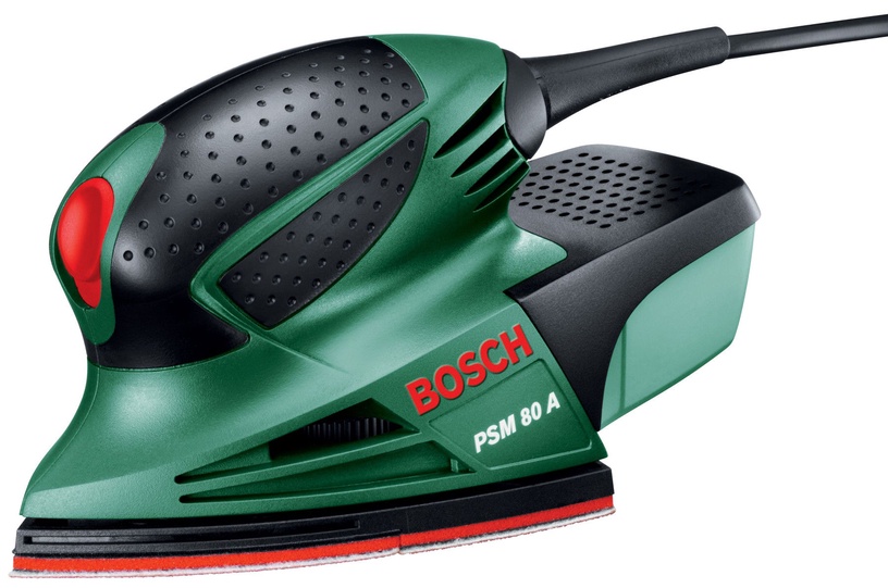 Elektriskā trīsstūra slīpmašīna Bosch PSM 80 A, 0.9 kg, 80 W