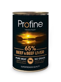 Suņu konservi Profine ar lielopu gaļu, aknām un kartupeļiem, 400g