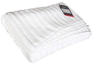Verners Frotee Lines Pattern 70x140cm White
