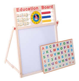 Izglītojošās rotaļlieta RoGer Magnetic Board Education Board 751574, 2.5 cm, daudzkrāsaina/koka