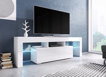 TV galds Cama Meble Toro 138 White, 1380x400x410 mm