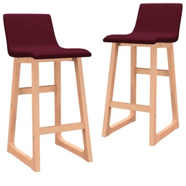 Bāra krēsls VLX Bar Stools 289405, sarkana, 2 gab.