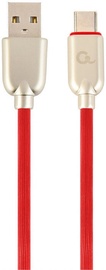 Gembird USB To USB Type - C Premium Rubber Red 1m