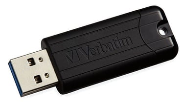 USB zibatmiņa Verbatim PinStripe, melna, 128 GB