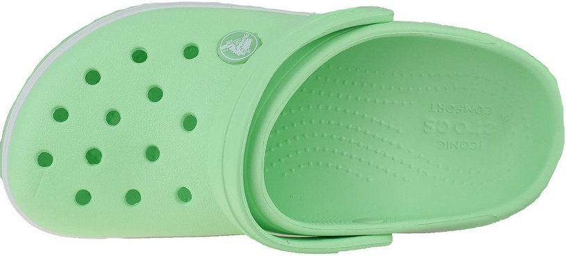 Шлепанцы Crocs 204537-485 34-35, белый/зеленый, 29 - 30