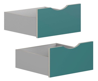 Black Red White Drawers for Stanford Cabinet Light Gray/Turquoise