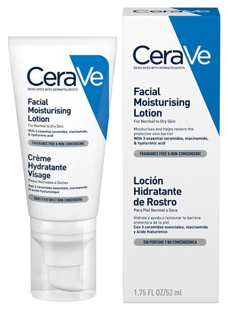 Sejas losjons sievietēm Cerave Facial Moisturising, 52 ml