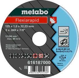 Metabo Flexiarapid 125x1x22.23mm Inox TF 41