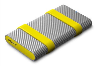 Cietais disks Sony, SSD, 500 GB, sudraba/dzeltena