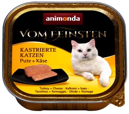 Šlapias kačių maistas Animonda Vom Feinsten Neutered, kalakutiena, 0.1 kg