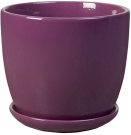 Puķu pods Polnix, keramika, Ø 130 mm, violeta