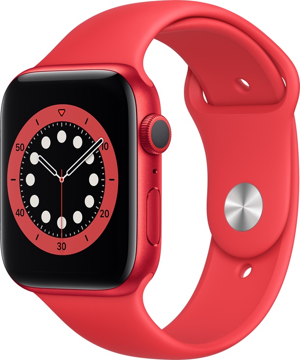 Viedais pulkstenis Apple Watch Series 6 GPS 44mm, sarkana
