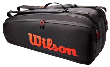 Mugursoma Wilson Super Tour Bag 6 Pack Black/Red, melna/sarkana