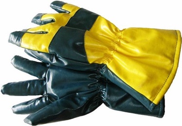 Рабочие перчатки резиновые Artmas, нитрил, желтый/зеленый, 10