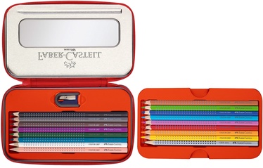 Värvipliiatsid Faber Castell Colour Grip Colouring Set Balloon, 18 tk