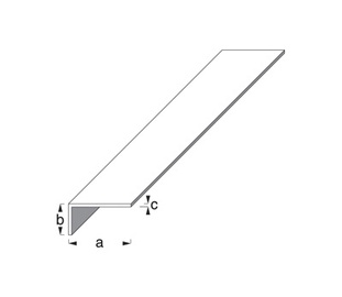 Nurk 20x10 plastik valge 1m