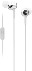 Наушники Sony EX155AP in-ear, белый