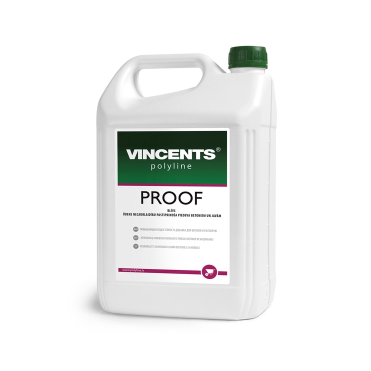 Hidroizolācijas betona piejaukums Vincents Polyline, 5 l