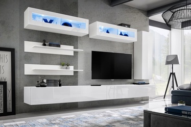 ASM Fly L2 Living Room Wall Unit Set White