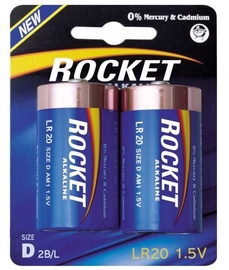 Elementai Rocket, D, 1.5 V, 2 vnt.