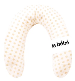 La Bebe Rich Cotton Nursing Maternity Pillow 30x104cm White Dots 73385
