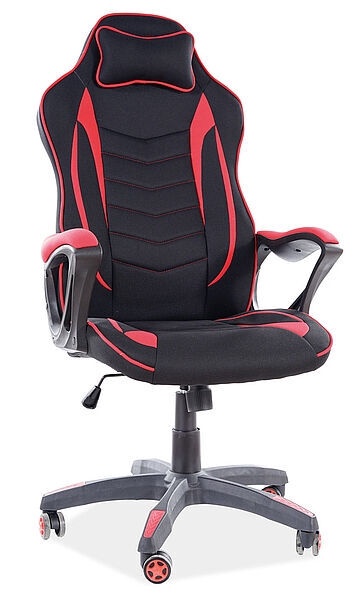 Офисный стул Zenvo, черный/красный