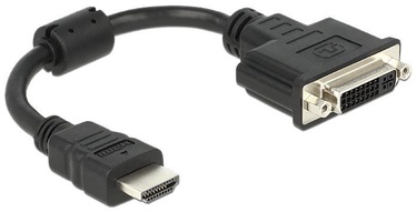 Delock Adapter HDMI / DVI-D Black 0.20m