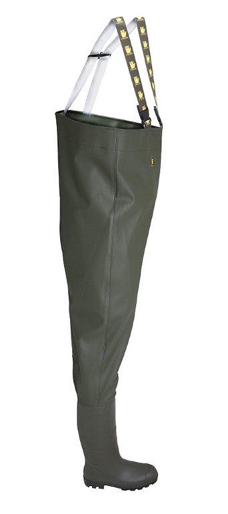 Штаны для рыбалки мужские 900PKOMB, с голенищем, без подогрева, зеленый, 44 размер