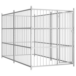 Клетка для собаки VLX Outdoor Dog Kennel Silver, 3000x1500x1850 мм