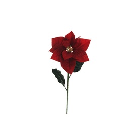 Искусственный цветок пуансеттия, красный, 540 мм