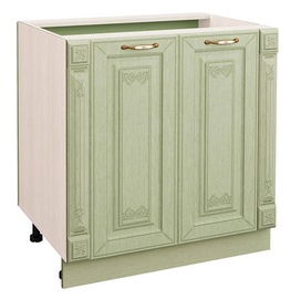 DaVita Olivija 72.62 Kitchen Bottom Cabinet Astrid Pine/Green