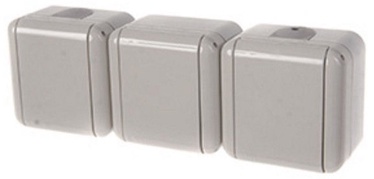 Kontaktdakšiņu savienotājs REML 229307000 Triple Socket Gray